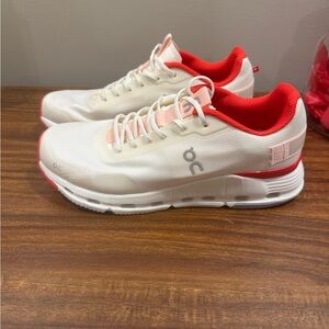 On Running Women's Athletic Shoes - White and Red